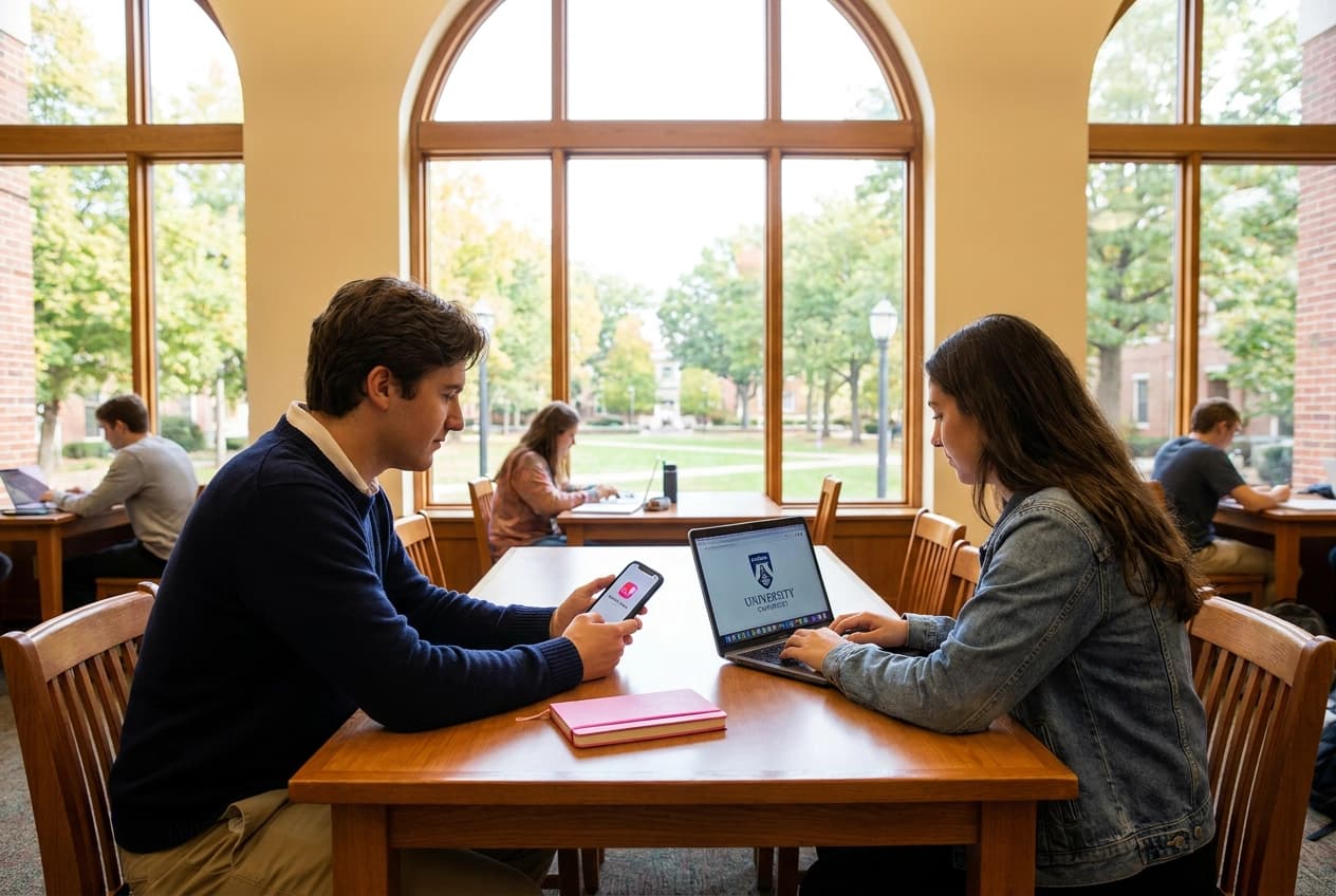 Professional header image for comparison analysis: Why Campus Matchmaking Beats Swiping for Canadian College...