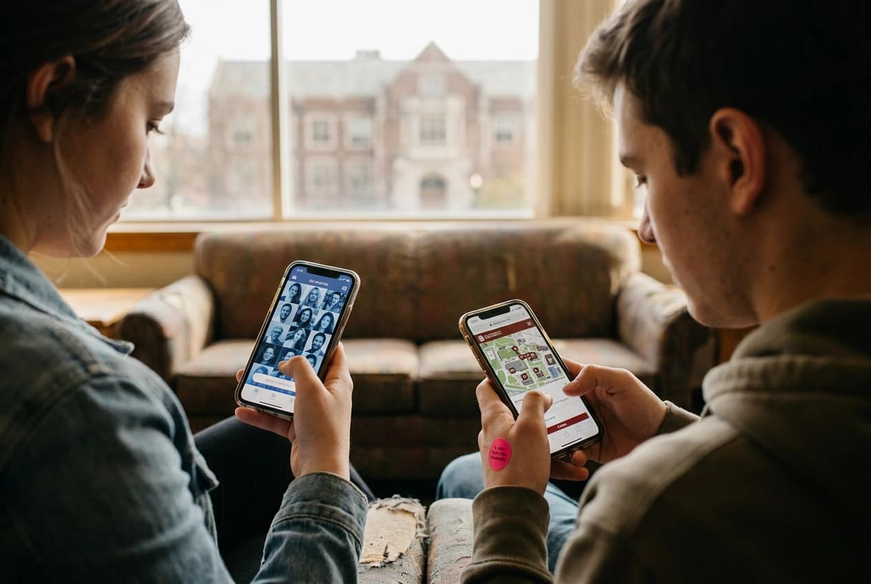 Professional header image for comparison analysis: College Dating Apps Compared: Why Campus-Only Matching Ch...